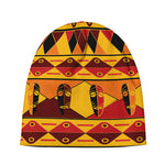 Sunset African Tribal Pattern Print Beanie