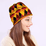 Sunset African Tribal Pattern Print Beanie