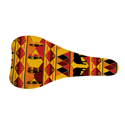 Sunset African Tribal Pattern Print Bicycle Seat Cover