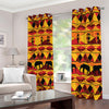 Sunset African Tribal Pattern Print Blackout Grommet Curtains