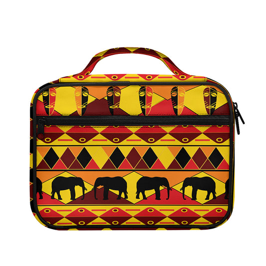 Sunset African Tribal Pattern Print Briefcase Bible Bag