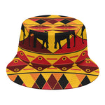 Sunset African Tribal Pattern Print Bucket Hat