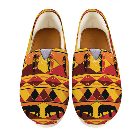 Sunset African Tribal Pattern Print Casual Shoes