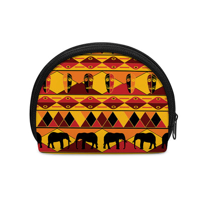 Sunset African Tribal Pattern Print Coin Purse