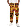 Sunset African Tribal Pattern Print Cotton Sweatpants