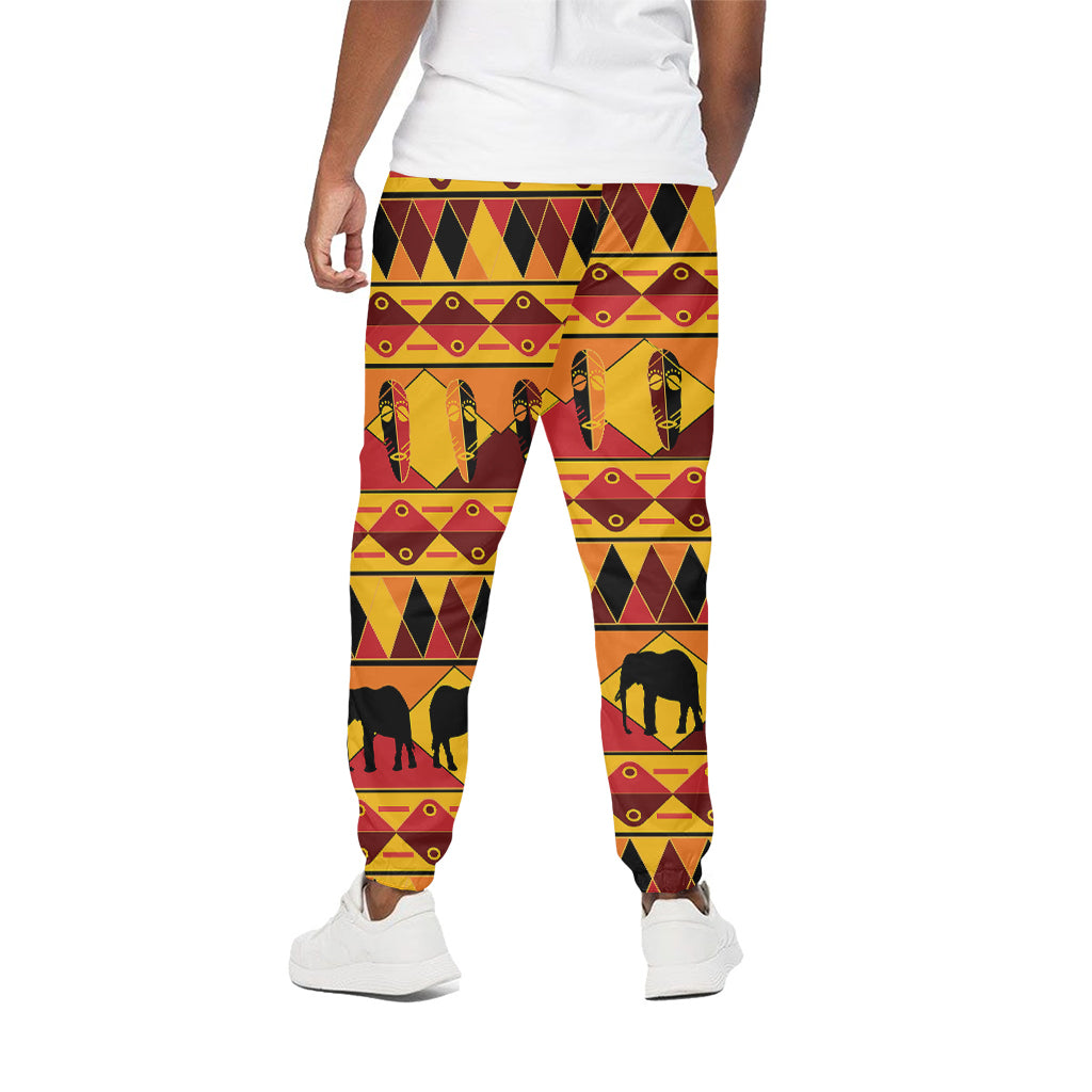 Sunset African Tribal Pattern Print Cotton Pants