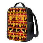 Sunset African Tribal Pattern Print Crossbody Lunch Bag