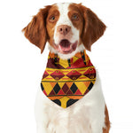 Sunset African Tribal Pattern Print Dog Bandana