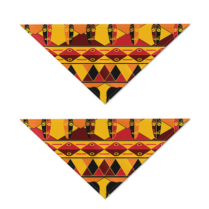 Sunset African Tribal Pattern Print Dog Bandana