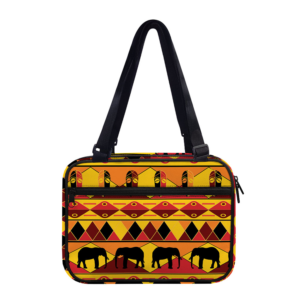 Sunset African Tribal Pattern Print Double Strap Bible Bag