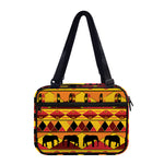 Sunset African Tribal Pattern Print Double Strap Bible Bag