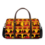 Sunset African Tribal Pattern Print Duffle Bag