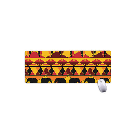 Sunset African Tribal Pattern Print Extended Mouse Pad
