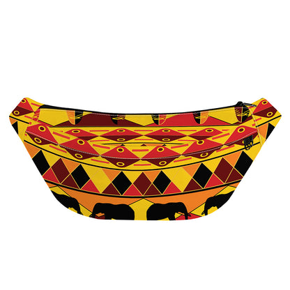 Sunset African Tribal Pattern Print Fanny Pack