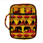 Sunset African Tribal Pattern Print Front Pocket Bible Bag