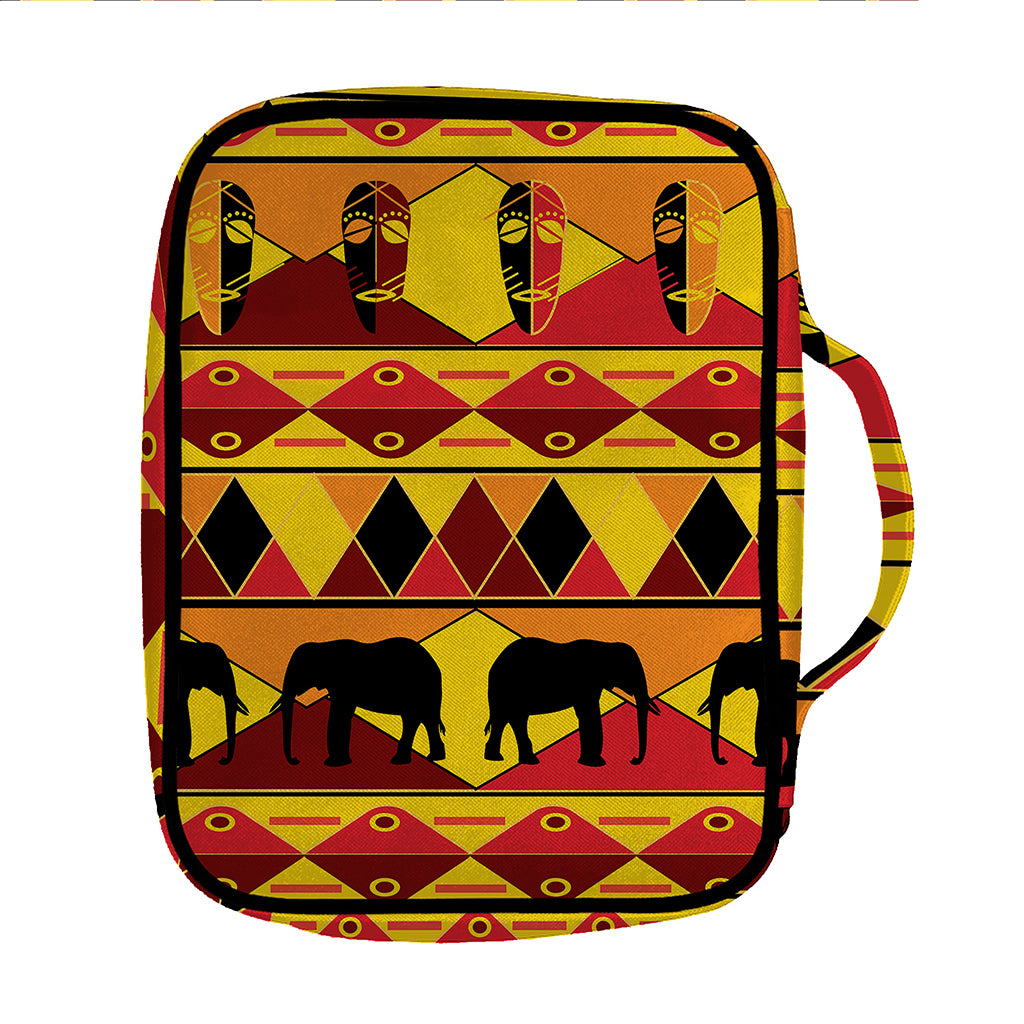 Sunset African Tribal Pattern Print Front Pocket Bible Bag
