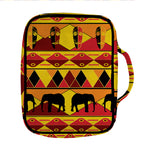 Sunset African Tribal Pattern Print Front Pocket Bible Bag