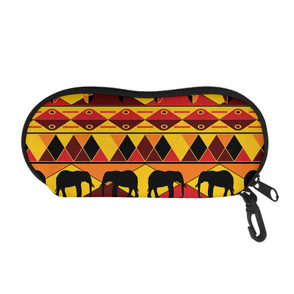 Sunset African Tribal Pattern Print Glasses Case