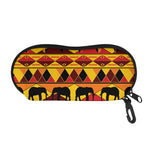 Sunset African Tribal Pattern Print Glasses Case
