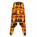 Sunset African Tribal Pattern Print Hammer Pants