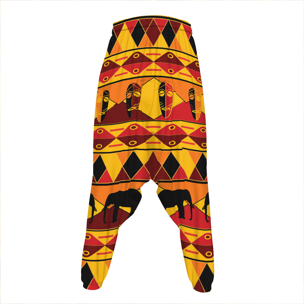 Sunset African Tribal Pattern Print Hammer Pants