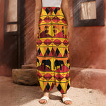 Sunset African Tribal Pattern Print Harem Pants