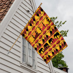 Sunset African Tribal Pattern Print House Flag