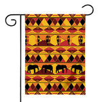 Sunset African Tribal Pattern Print House Flag