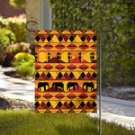 Sunset African Tribal Pattern Print House Flag