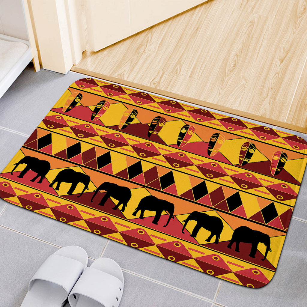 Sunset African Tribal Pattern Print Indoor Door Mat