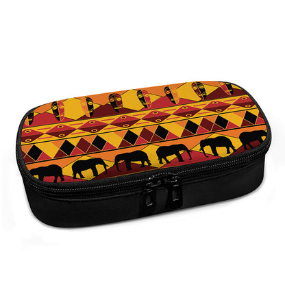 Sunset African Tribal Pattern Print Insulin Cooler Travel Case