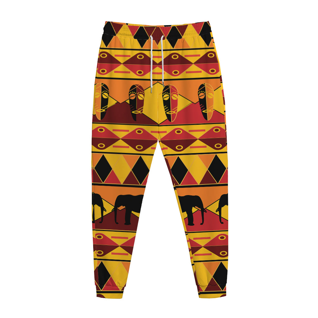 Sunset African Tribal Pattern Print Jogger Pants