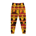 Sunset African Tribal Pattern Print Jogger Pants
