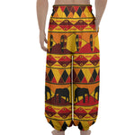 Sunset African Tribal Pattern Print Lantern Pants