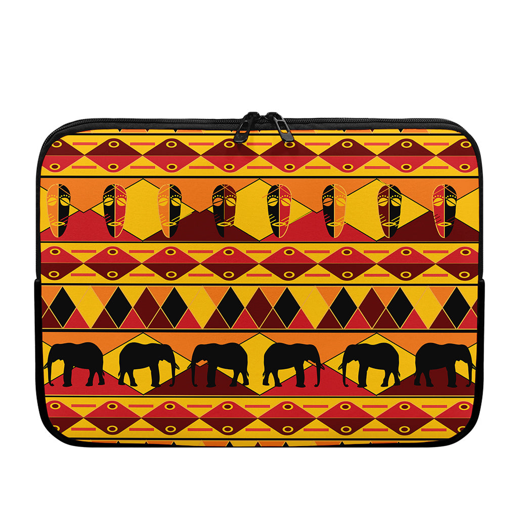 Sunset African Tribal Pattern Print Laptop Sleeve