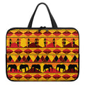 Sunset African Tribal Pattern Print Laptop Sleeve With Handle