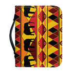 Sunset African Tribal Pattern Print Leather Bible Cover