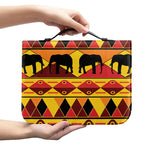 Sunset African Tribal Pattern Print Leather Bible Cover