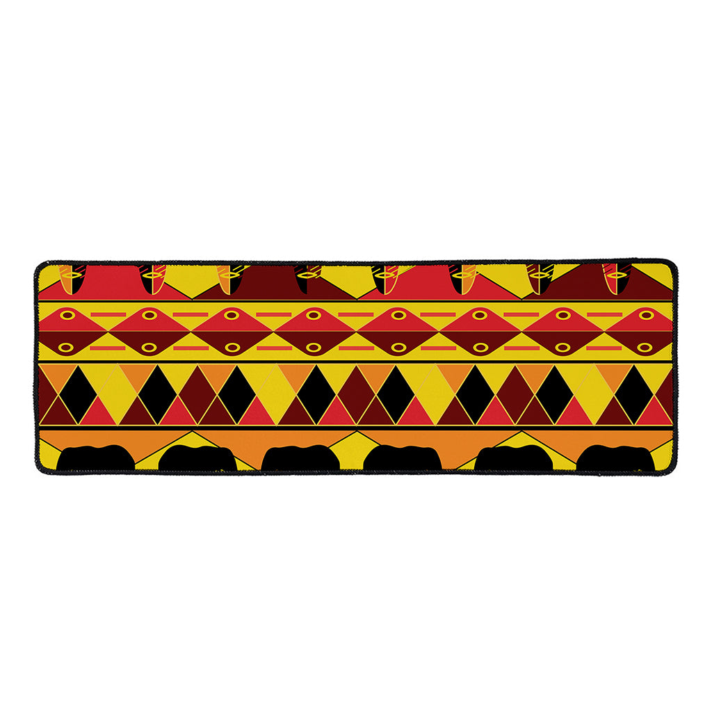 Sunset African Tribal Pattern Print Long Kitchen Mat