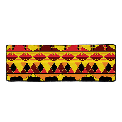 Sunset African Tribal Pattern Print Long Kitchen Mat
