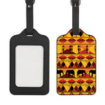 Sunset African Tribal Pattern Print Luggage Tag