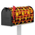 Sunset African Tribal Pattern Print Mailbox Cover