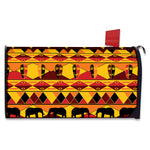 Sunset African Tribal Pattern Print Mailbox Cover