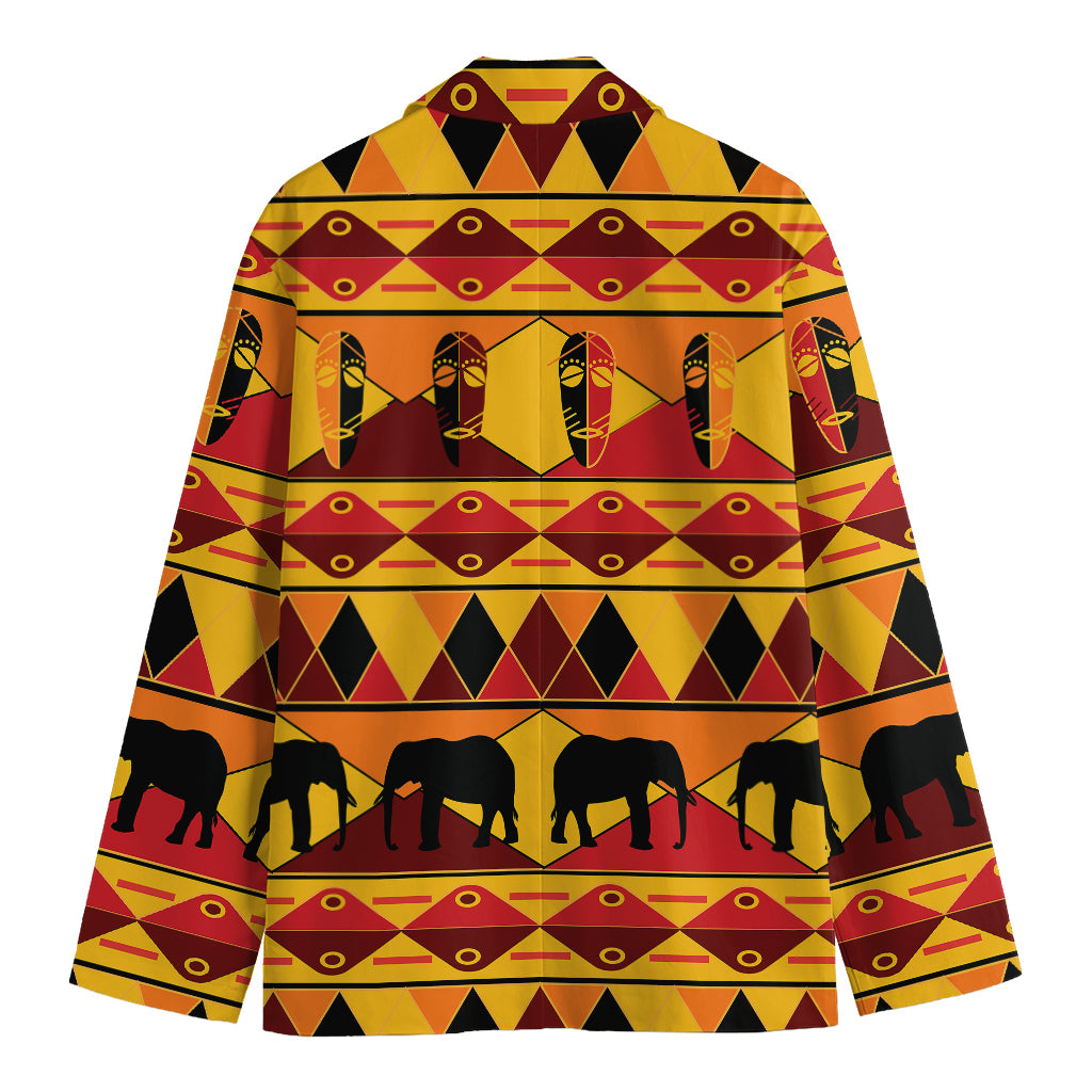 Sunset African Tribal Pattern Print Men's Blazer