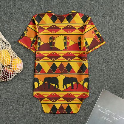 Sunset African Tribal Pattern Print Men's Bodysuit