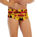 Sunset African Tribal Pattern Print Men's Briefs