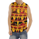 Sunset African Tribal Pattern Print Men's Fitness Tank Top