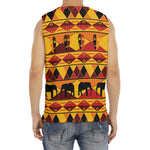 Sunset African Tribal Pattern Print Men's Fitness Tank Top