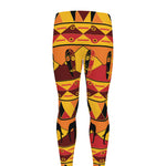 Sunset African Tribal Pattern Print Men's leggings