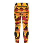 Sunset African Tribal Pattern Print Men's leggings